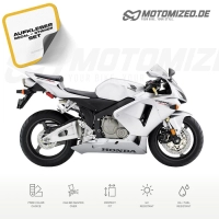 Honda CBR 600RR 2006 with Silver Motorcycle Decals