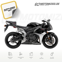 Honda CBR 600RR 2007 with Black/Silver Motorcycle Decals