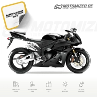 Honda CBR 600RR 2012 with Black Motorcycle Decals