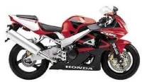 Honda CBR 929RR 2001 with Red Motorcycle Decals
