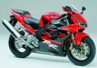 Honda CBR 954RR 2003 with Red Motorcycle Decals