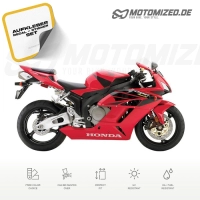 Honda CBR 1000RR 2004 with Red Motorcycle Decals