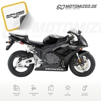 Honda CBR 1000RR 2006 with Black Motorcycle Decals