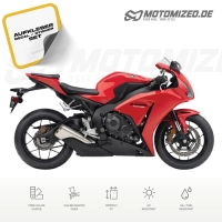 Honda CBR 1000RR 2013 with Red Motorcycle Decals