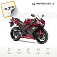 Yamaha YZF-R1 RN19 2007 in weinrot mit Aufkleber-Dekor