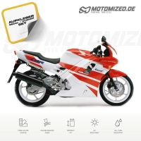 Honda CBR 600 F2 with White/Red Motorcycle Decals
