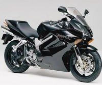 Honda VFR 800i 2002 with Black Motorcycle Decals