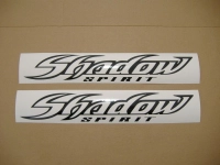 Honda Shadow Spirit with Black Motorcycle Decals