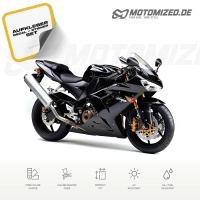 Kawasaki ZX-10R 2005 with Black Motorcycle Decals