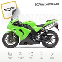 Kawasaki ZX-10R 2006 with Green Motorcycle Decals