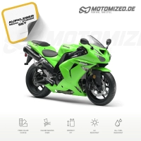 Kawasaki ZX-10R 2007 with Green Motorcycle Decals