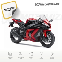 Kawasaki ZX-10R 2013 with Red ABS Motorcycle Decals