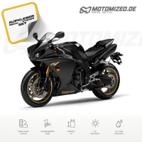 Yamaha YZF-R1 2009 with Black US Motorcycle Decals
