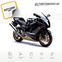 Kawasaki ZX-12R 2005 with Black Motorcycle Decals