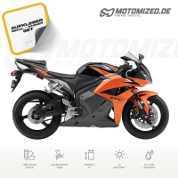 Honda CBR 600RR 2010 in orange/schwarz mit Aufkleber-Dekor