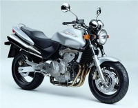 Honda CB 600F Hornet 1998 with Silver Motorcycle Decals