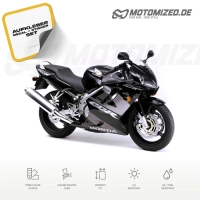 Honda CBR 600 F4 2001 with Black Motorcycle Decals
