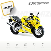 Honda CBR 600 F4 2001 with Yellow/Black Motorcycle Decals