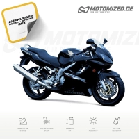 Honda CBR 600 F4 2004 with Black Motorcycle Decals
