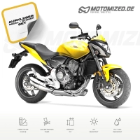 Honda CB 600F Hornet 2012 with Yellow Motorcycle Decals