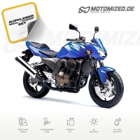 Kawasaki Z 750 2005 with Blue Motorcycle Decals