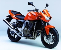 Kawasaki Z 750 2006 with Orange Motorcycle Decals