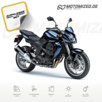 Kawasaki Z 750 2008 with Darkblue Motorcycle Decals