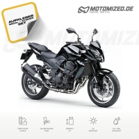Kawasaki Z 750 2011 with Black Motorcycle Decals