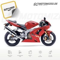 Kawasaki ZX-6R 2003 with Red Motorcycle Decals