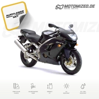 Kawasaki ZX-9R 1999 with Black Motorcycle Decals