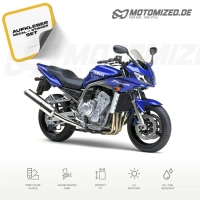Yamaha FZS1000 Fazer 2002 in blau mit Aufkleber-Dekor