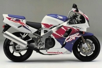 Honda CBR 900RR 1994 with White/Purple/Red Motorcycle Decals