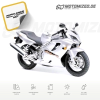 Honda CBR 600 F4 1999 with Silver Motorcycle Decals