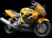 Honda CBR 600 F4 1999 with Yellow/Black Motorcycle Decals
