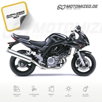 Suzuki SV 650S 2006 with Black Motorcycle Decals