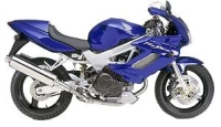 Honda VTR 1000F 2002 with Blue Motorcycle Decals