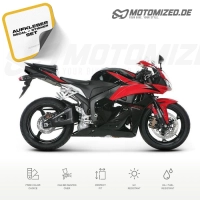 Honda CBR 600RR 2009 in schwarz/rot mit Aufkleber-Dekor