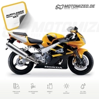 Honda CBR 929RR 2000 with Yellow/Black Motorcycle Decals