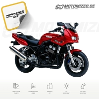 Yamaha FZS600 Fazer 1999 in rot mit Aufkleber-Dekor