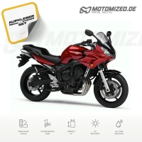 Yamaha FZ6 Fazer 2006 with Red Motorcycle Decals