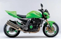 Kawasaki Z1000 2003 with Green Motorcycle Decals