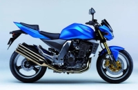 Kawasaki Z1000 2004 with Blue Motorcycle Decals