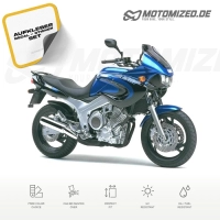 Yamaha TDM 850 2000 with Blue/Black Motorcycle Decals