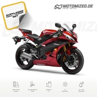 Yamaha YZF-R6 2007 with Wine-red Motorcycle Decals