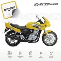 Honda CB 500S 1998 with Yellow Motorcycle Decals