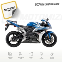 Honda CBR 600RR 2007 in blau/silber/schwarz mit Aufkleber-Dekor