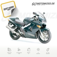 Honda VFR 800i 1999 with Green EU Motorcycle Decals