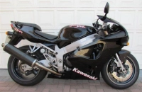 Kawasaki ZX-7R 1999 with Black Motorcycle Decals