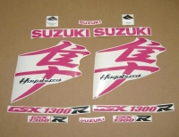 Suzuki Hayabusa 2008-2019 with Pink Motorcycle Decals