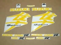 Suzuki Hayabusa 2008-2019 with Yellow Motorcycle Decals